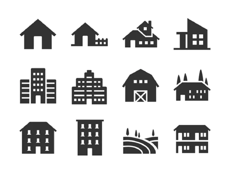 モノクロの建物